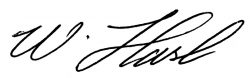 Unterschrift Walter Hasl Unterschrift Walter Hasl