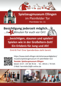 Flyer Museum 214x300 - Spielzeugmuseum im Pleinfelder Tor